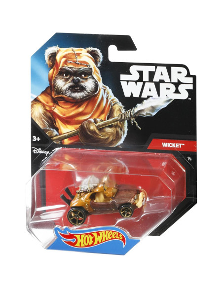 Hot Wheels Star Wars Coche Wicket 1:64 Coleccionable