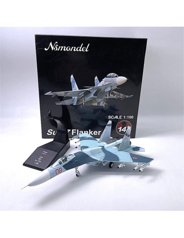 Modelo de Avión SU-27 Ruso DAGIJIRD 1:100 Diecast