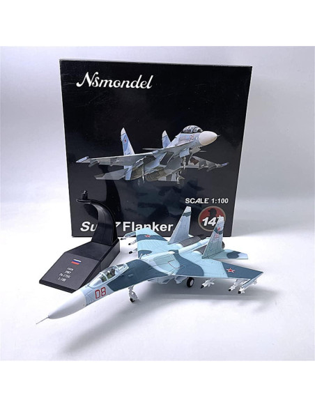 Modelo de Avión SU-27 Ruso DAGIJIRD 1:100 Diecast