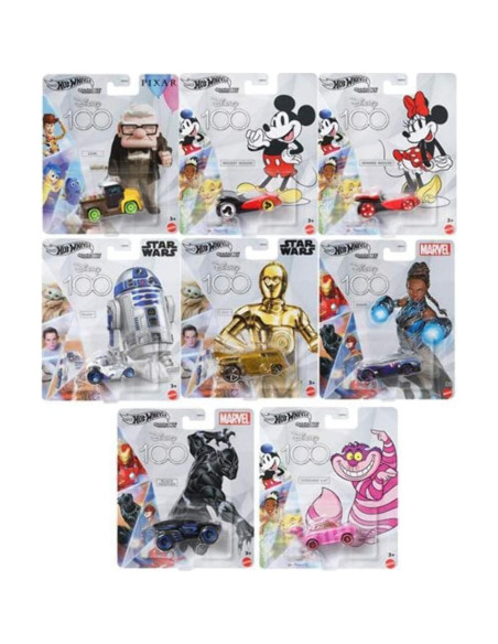 Hot Wheels Gato de Cheshire 1:64 Disney 100 Coleccionable