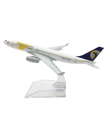 Modelo de Avión B767 Aerolíneas Mongolianas DAGIJIRD 16x10x9cm