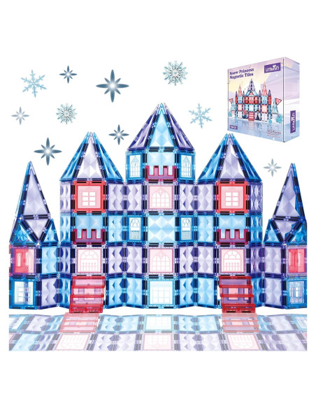 Azulejos Magnéticos de Construcción Little Pi - Castillo de Hielo 80 Piezas