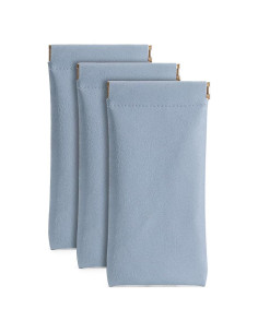 Paquete de 3 Fundas de Gafas de Cuero PU Impermeables