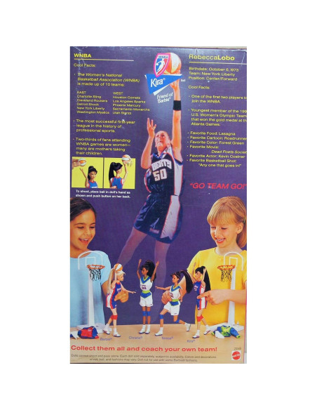 Muñeca Kira WNBA Barbie Mattel 1998 Edición Especial