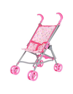 Carrito de Muñecas Colección de Sueños Rosa 58 cm Metal