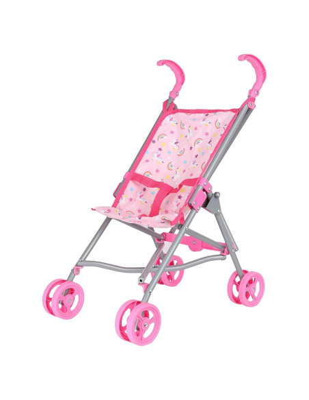 Carrito de Muñecas Colección de Sueños Rosa 58 cm Metal