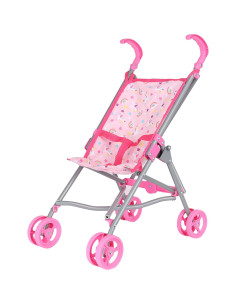 Carrito de Muñecas Colección de Sueños Rosa 58 cm Metal 2
