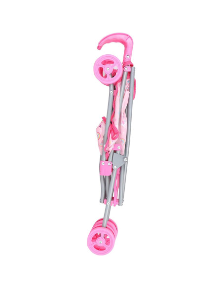 Carrito de Muñecas Colección de Sueños Rosa 58 cm Metal