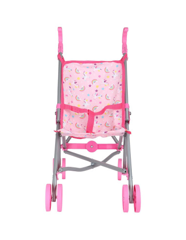 Carrito de Muñecas Colección de Sueños Rosa 58 cm Metal