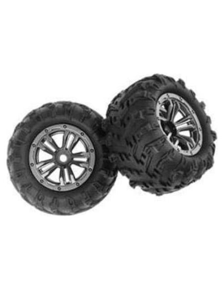 LAEGENDARY Neumáticos para Camión RC Triton TR-ZJ02 - 2 Piezas