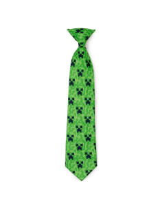 Corbata Verde Creeper Minecraft para Niños 100% Poliester