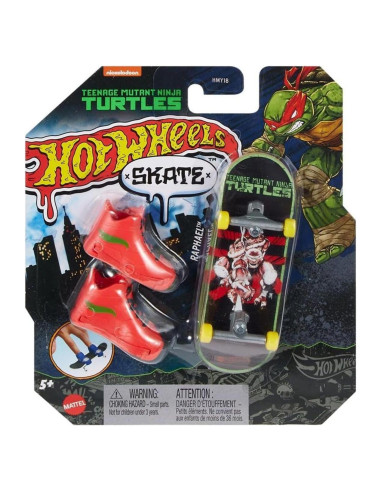 Hot Wheels Skate Tortugas Ninja Raphael 17,8x15,2 cm