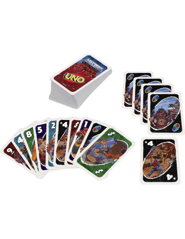 Juego de Cartas UNO Maestros del Universo Mattel 2-10 Jugadores