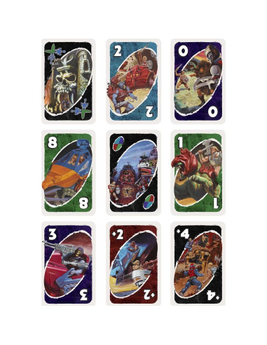 Juego de Cartas UNO Maestros del Universo Mattel 2-10 Jugadores