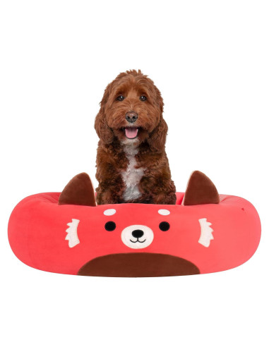 Cama para Mascotas Squishmallows Cici Panda Roja 76 cm