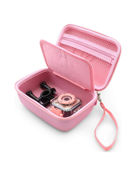 Funda de Viaje CASEMATIX para Cámara de Acción Rosa