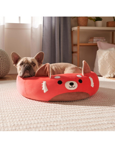 Cama para Mascotas Squishmallows Cici Panda Roja 76 cm