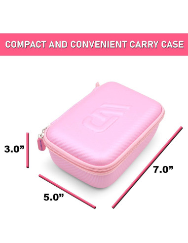 Funda de Viaje CASEMATIX para Cámara de Acción Rosa