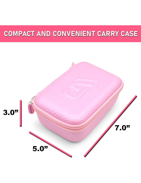 Funda de Viaje CASEMATIX para Cámara de Acción Rosa