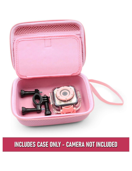 Funda de Viaje CASEMATIX para Cámara de Acción Rosa
