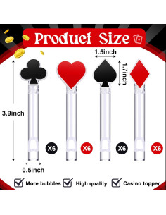 24 Varitas de Burbujas Casino Rotatingpals 9.91 cm 2