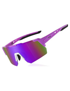 Gafas de Sol Polarizadas UV400 para Ciclismo y Correr - Púrpura