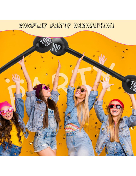 12 Piezas Mancuernas Inflables Feradny 110 cm Multicolor