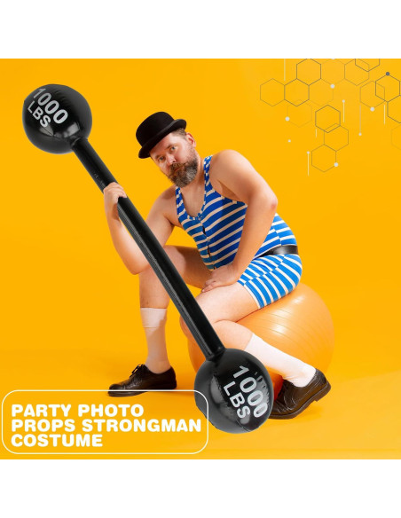 12 Piezas Mancuernas Inflables Feradny 110 cm Multicolor