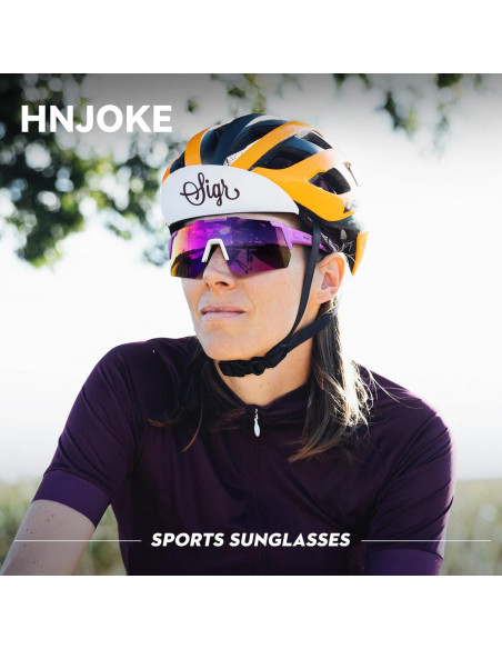 Gafas de Sol Polarizadas UV400 para Ciclismo y Correr - Púrpura