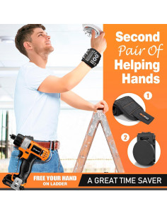 Kit Soporte Magnético ARTIPOLY - Pulsera y Clip para Herramientas 2