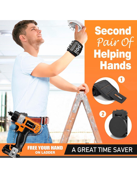 Kit Soporte Magnético ARTIPOLY - Pulsera y Clip para Herramientas