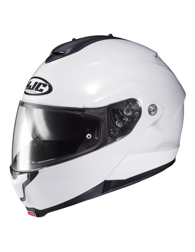Casco de Motocicleta HJC C91 Blanco 4X Grande D.O.T.
