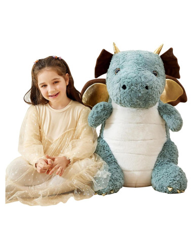 Dragón de Peluche Gigante IKASA 58 cm Suave y Adorable