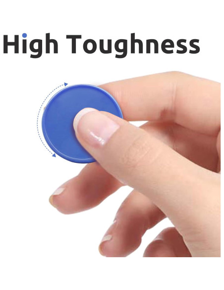 Juego de 100 Fichas de Plástico Azul Real 25 mm para Aprendizaje