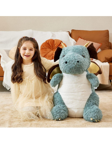 Dragón de Peluche Gigante IKASA 58 cm Suave y Adorable