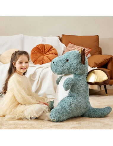 Dragón de Peluche Gigante IKASA 58 cm Suave y Adorable