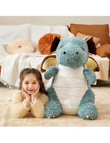 Dragón de Peluche Gigante IKASA 58 cm Suave y Adorable