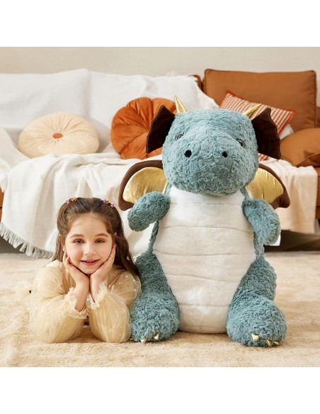 Dragón de Peluche Gigante IKASA 58 cm Suave y Adorable