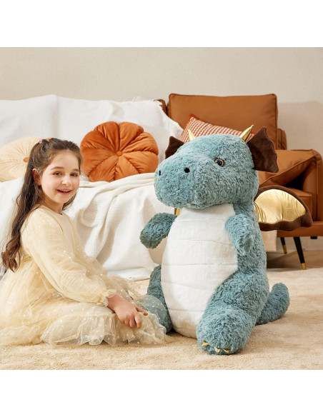 Dragón de Peluche Gigante IKASA 58 cm Suave y Adorable