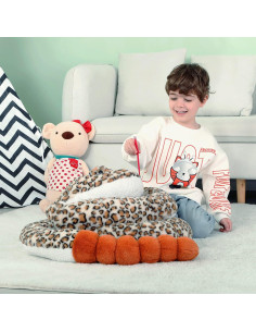 IKASA Serpiente de Peluche Gigante 269 cm Suave y Esponjosa 2