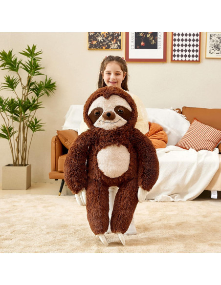 IKASA Juguete de Peluche Perezoso Gigante 77.96 cm Suave