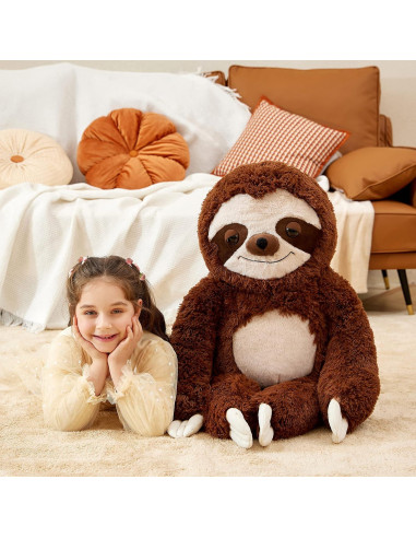 IKASA Juguete de Peluche Perezoso Gigante 77.96 cm Suave