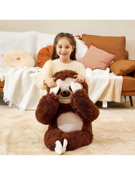 IKASA Juguete de Peluche Perezoso Gigante 77.96 cm Suave