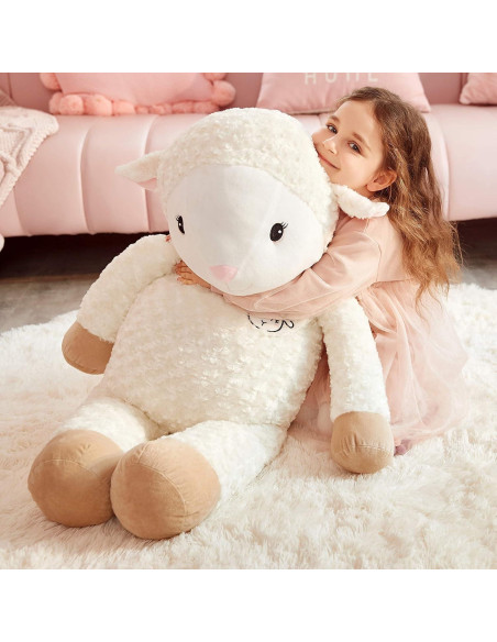Oveja Gigante de Peluche IKASA 77.8 cm Suave Kawaii