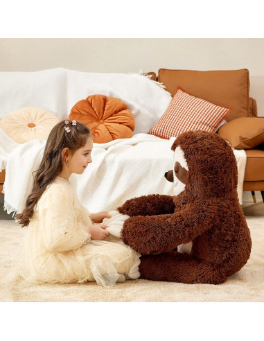 IKASA Juguete de Peluche Perezoso Gigante 77.96 cm Suave