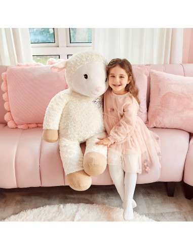 Oveja Gigante de Peluche IKASA 77.8 cm Suave Kawaii