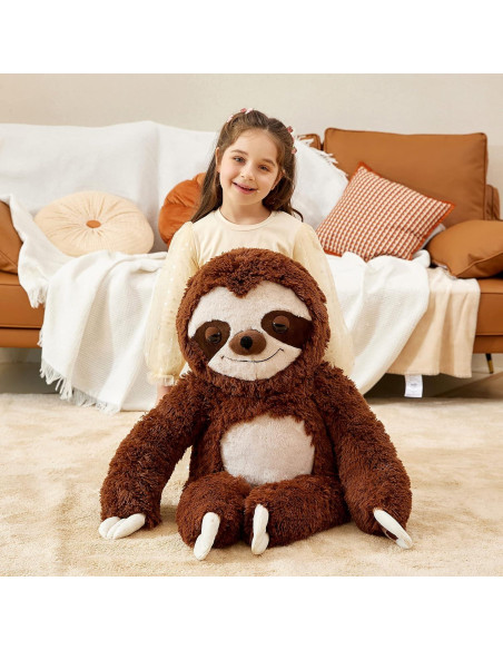 IKASA Juguete de Peluche Perezoso Gigante 77.96 cm Suave