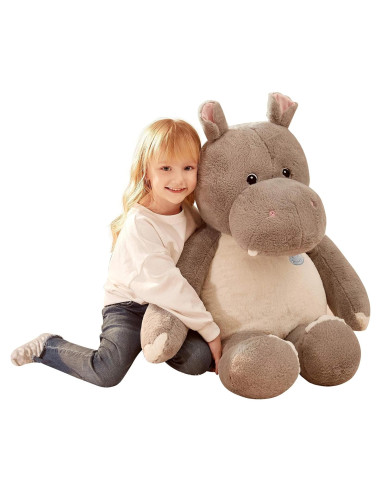 IKASA Hipopótamo Gigante de Peluche 77.8x50.9cm Suave