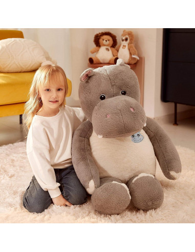 IKASA Hipopótamo Gigante de Peluche 77.8x50.9cm Suave