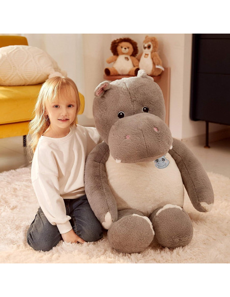 IKASA Hipopótamo Gigante de Peluche 77.8x50.9cm Suave